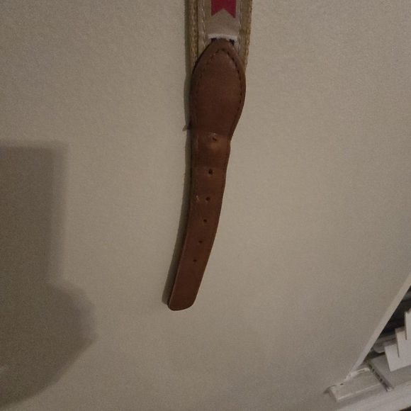 Mens Nautical Flag Leather Belt - Picture 4 of 4